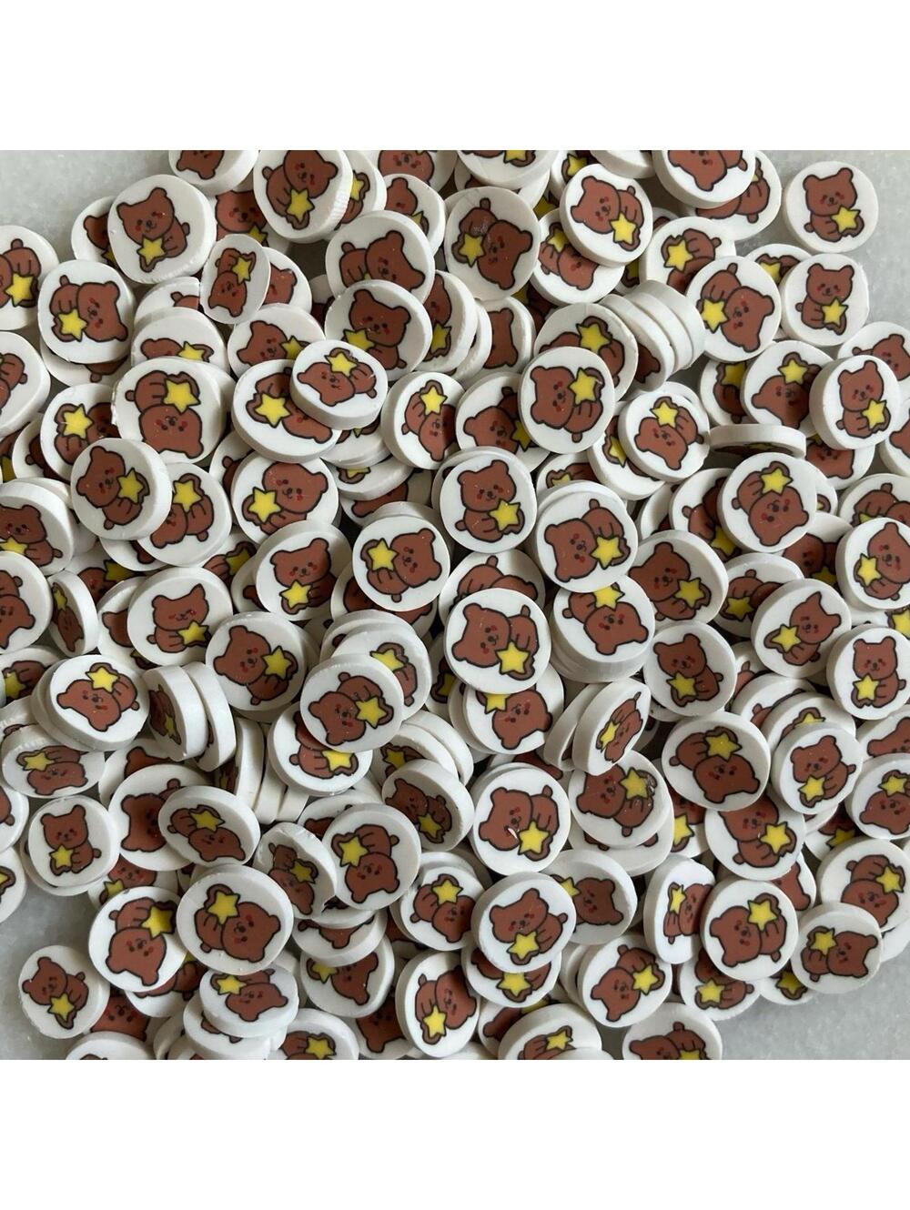 Bear 100g Cute Clay Fimo Sprinkles For Resin, Nail Art, Crafts, DIY, Beads
